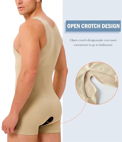 TAILONG Mens Full Body Shaper Slimming Shirt Tummy Control Shapewear - image 5