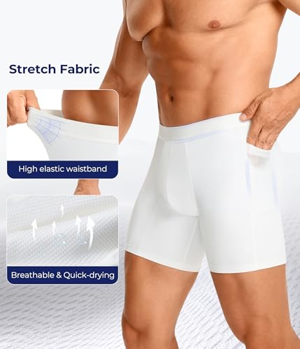 TAILONG Men's Compression Shorts with Side Pocket, Breathable Mesh Running - image 3