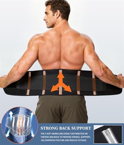 Neoprene Waist Trimmer Ab Belt for Men Waist Trainer for Women Corset - image 5