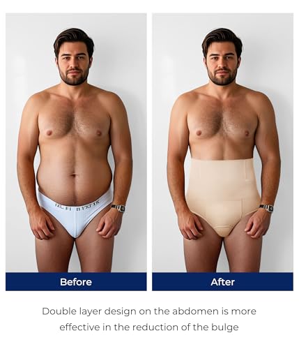 TAILONG Men Shapewear Tummy Control Shorts Slimming Body Shaper Compression - image 6