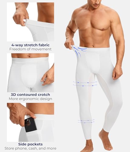 TAILONG Mens Compression Pants - Tights Leggings Athletic Base Layer - image 5