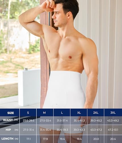 TAILONG Mens Shapewear Tummy Control Underwear Compression Shorts Slimming - image 7