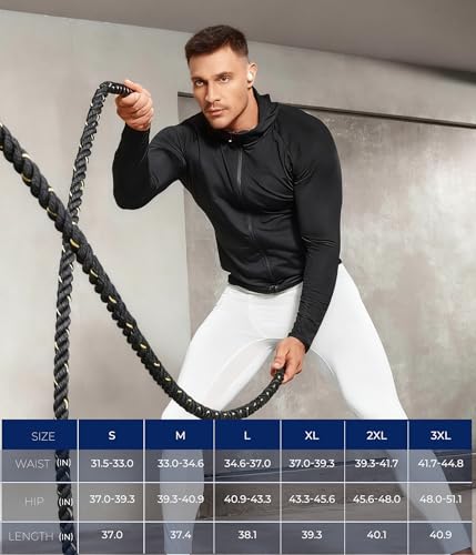 TAILONG Mens Compression Pants - Tights Leggings Athletic Base Layer - image 4