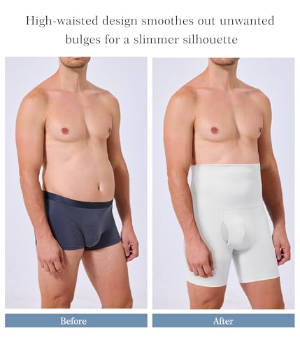 TAILONG Mens Shapewear Tummy Control Shorts Compression Underwear Slimming - image 4