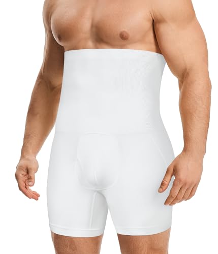 Men's Compression Shorts for Tummy Control - Seamless High Waist Body - image 3