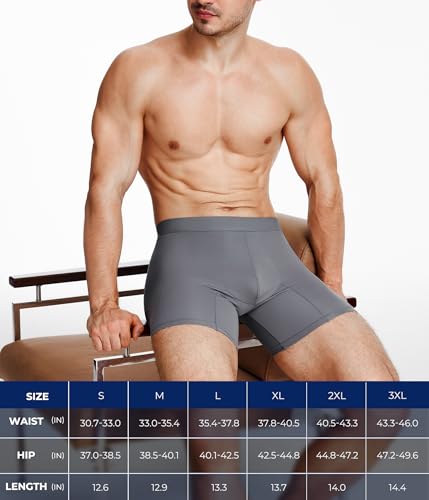 TAILONG Men Padded Underwear Boxer Briefs Tummy Control Body Shaper - image 7