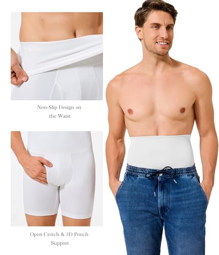 TAILONG Mens Shapewear Tummy Control Shorts Compression Underwear Slimming - image 5