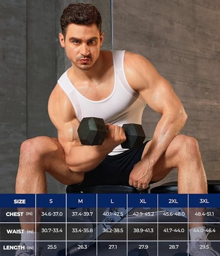 TAILONG Mens Compression Shirt Tank Top Undershirt Shapewear Slimming Body - image 7