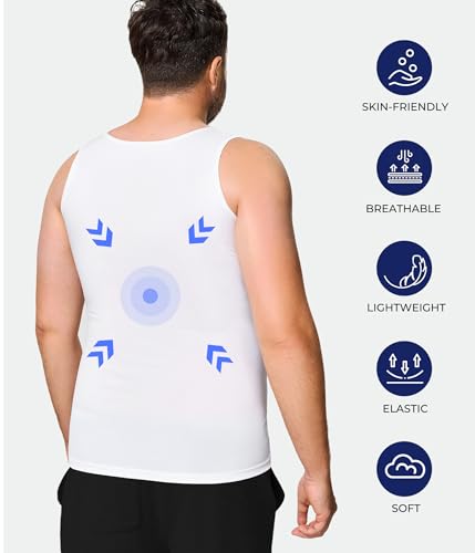 Gynecomastia Compression Shirts for Men - Body Shaper Tank Top Sleeveless - image 5