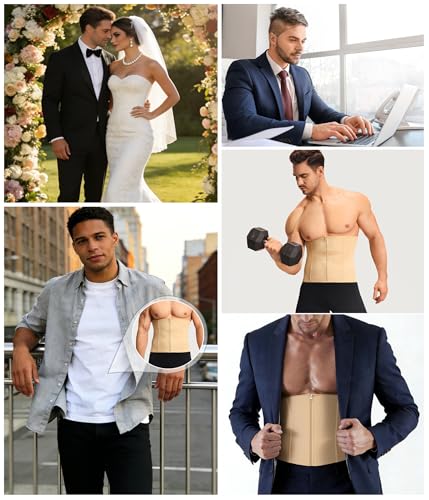 Waist Trainer for Men Shapewear Tummy Control Body Shaper Slimming Girdle - image 6