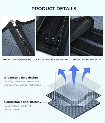 Waist Trainer for Men - Sweat Band Trimmer Belt Fajas Para Hombres Stomach - image 6