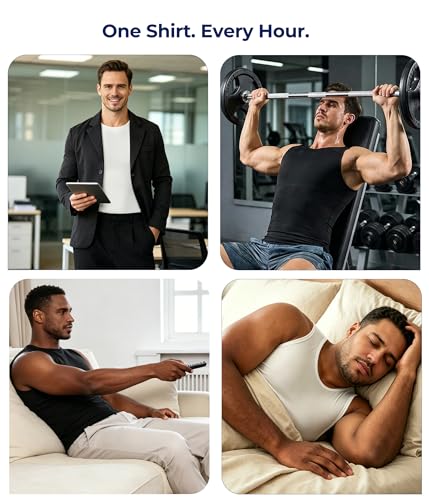TAILONG Compression Shirt Men Shapewear - Instant Slimming Undershirt for - image 3
