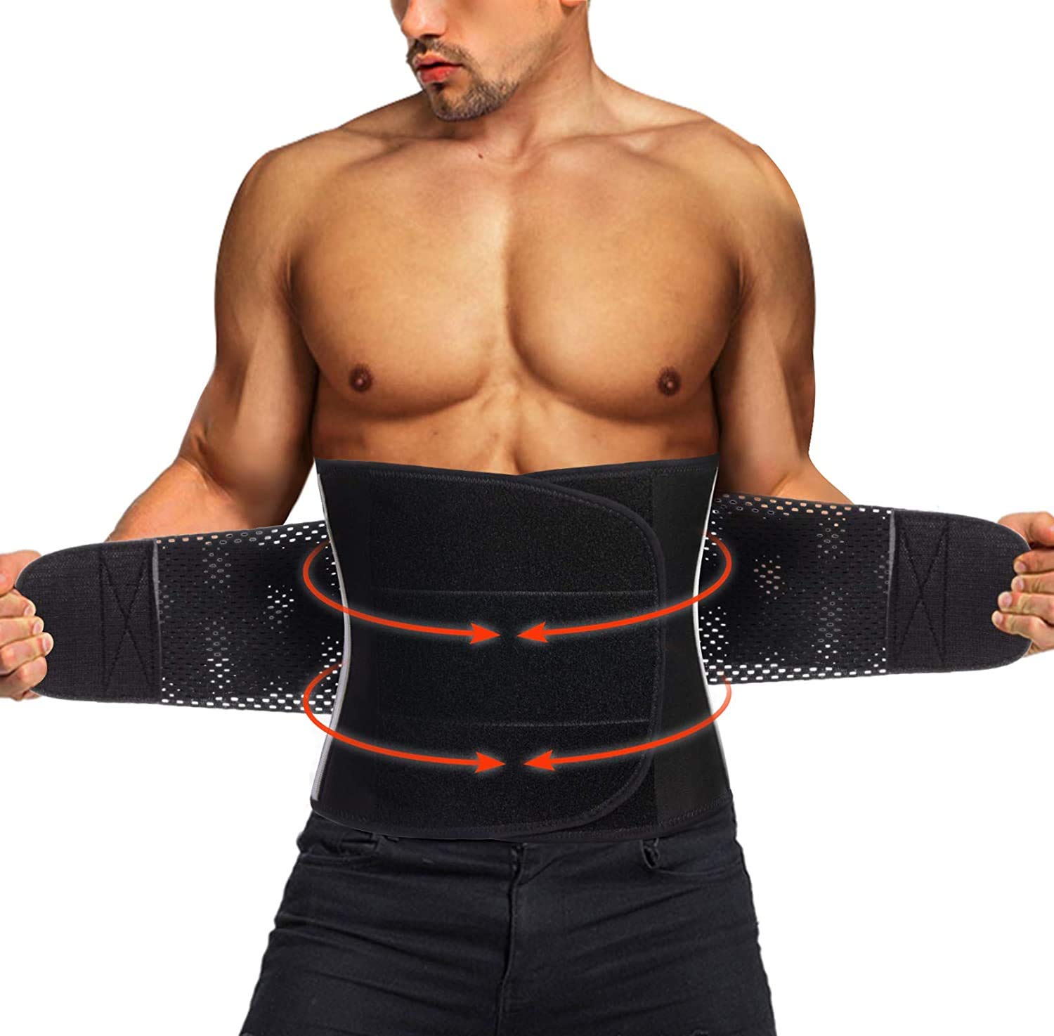 Neoprene Waist Trimmer Ab Belt for Men Waist Trainer for Women Corset - image 1
