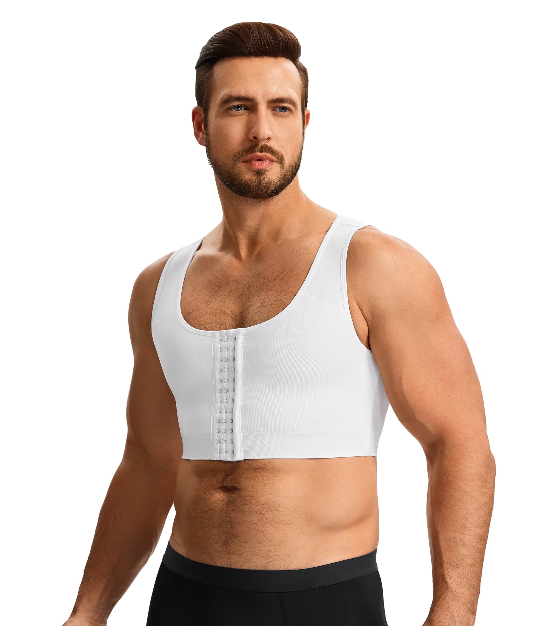 Men's Gynecomastia Compression Shirt - Chest Binder Tank Top for Man Boobs - image 1