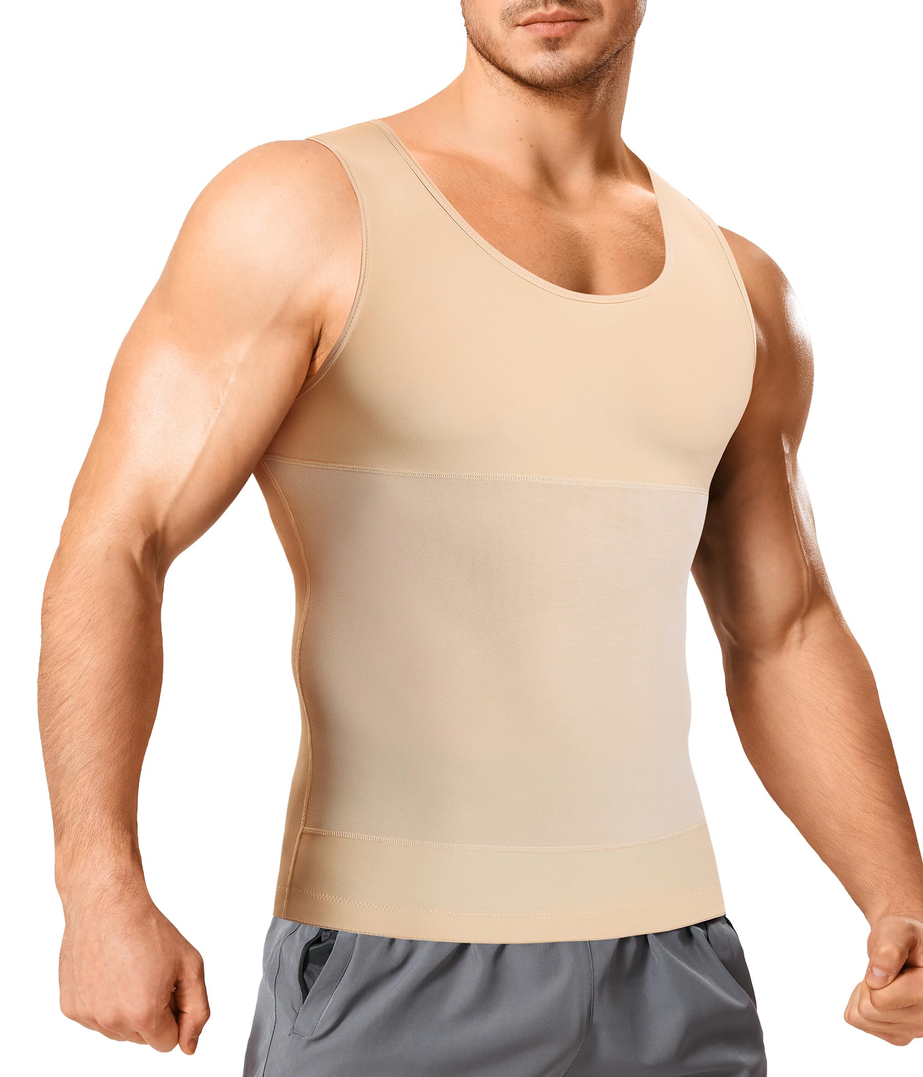 TAILONG Compression Shirt Men Shapewear - Slimming Undershirt Body Shaper - image 1