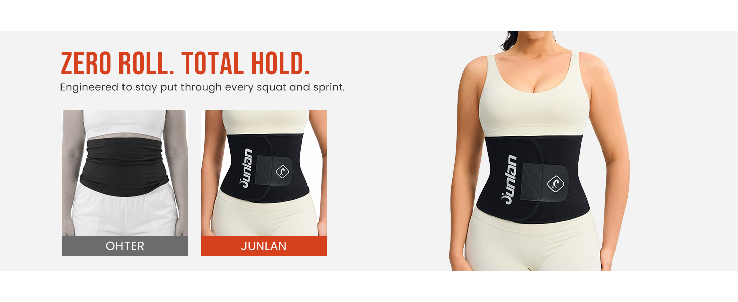 Junlan Waist Trainer for Women - Sweat Band for Stomach Working Out