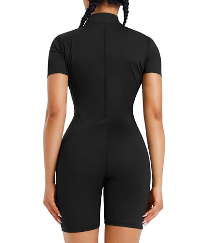 Junlan Sauna Suit Women Full Jumpsuit Waist Trainers for Women Belly Fat - image 4