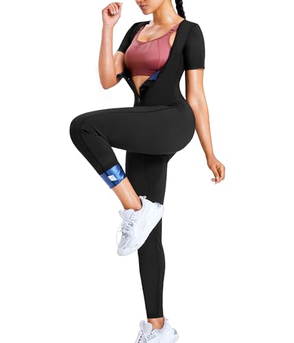 Junlan Full Body Sauna Suit Women Sweat Jumpsuit Waist Trainers for - image 3
