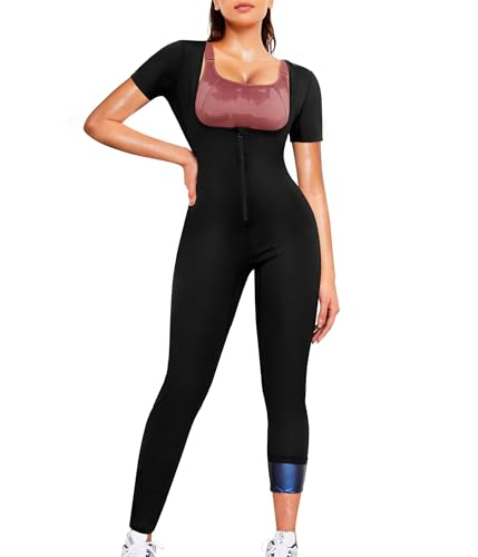 Junlan Full Body Sauna Suit Women Sweat Jumpsuit Waist Trainers for - image 2