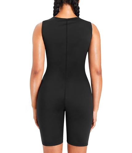 Junlan Sauna Suit for Women Full Body Sweat Jumpsuit for Working Out - image 5