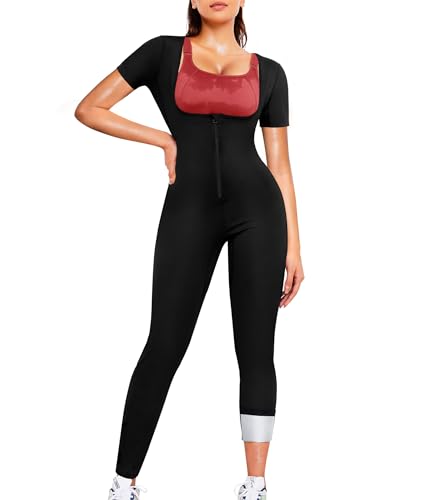Junlan Sauna Suit Women - Waist Trainer for Women Belly Fat Sauna Shirt - image 2