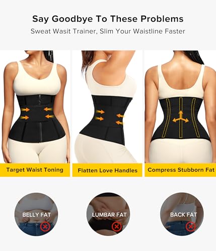 Junlan Sweat Waist Trainer for Women - Sauna Waist Trimmer for Working - image 5