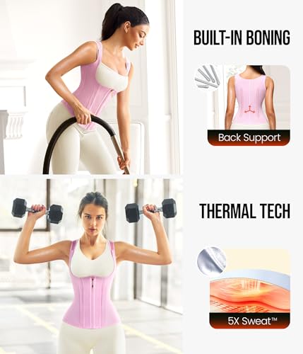 Junlan Waist Trainer for Women - Sauna Suit Sweat Vest for Working Out - image 6