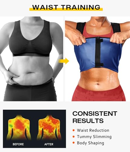 Junlan Waist Trainer for Women Sauna Suit Sweat Vest Trimmer for Working - image 6