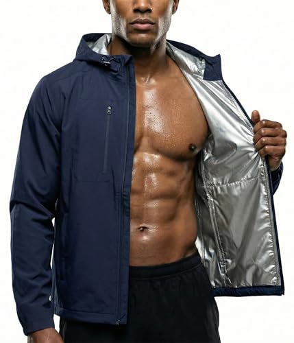 Junlan Sauna Suit for Men - Sweat Suit Sauna Jacket for Gym Workout - image 2