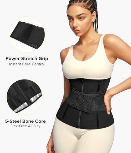 Junlan Sweat Waist Trainer for Women - Sauna Waist Trimmer for Working - image 3