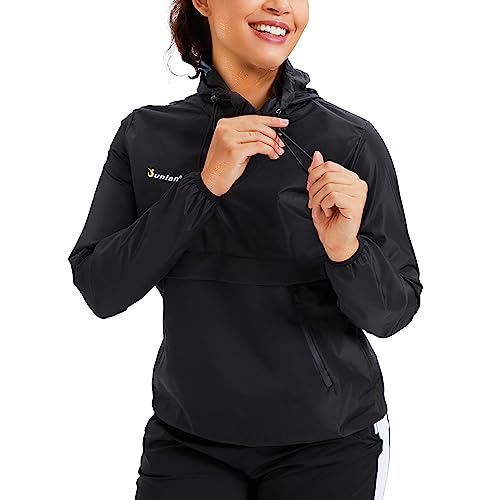 Junlan Sauna Suit for Women Sweat Jacket Gym Workout Vest Sweat Suits - image 4