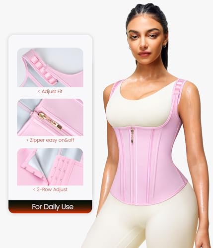 Junlan Waist Trainer for Women - Sauna Suit Sweat Vest for Working Out - image 3
