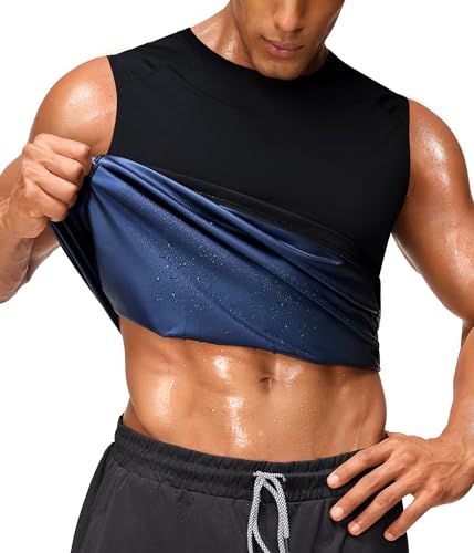 Junlan Sauna Suit for Men - Sleeveless Sauna Shirt Sweat Vest for GYM - image 2