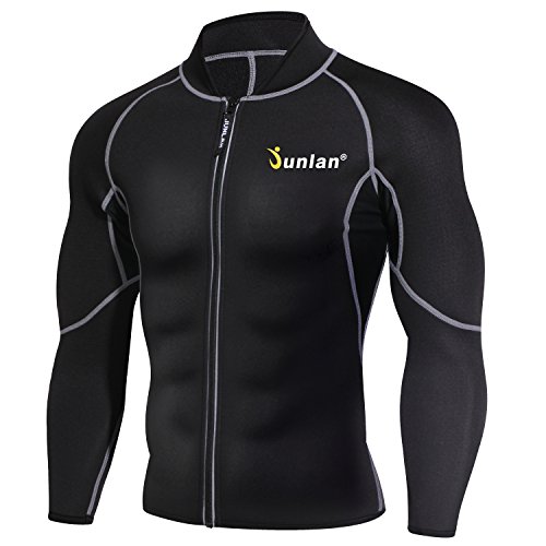Men Sweat Neoprene Weight Loss Sauna Suit Workout Shirt Body Shaper - image 2