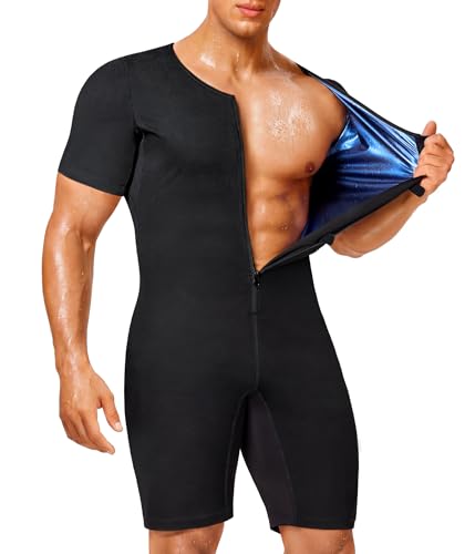 Junlan Sauna Suit for Men Full Body Waist Trainer Sauna Shirt for - image 2