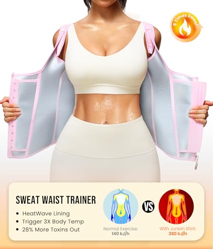 Junlan Waist Trainer for Women - Sauna Suit Sweat Vest for Working Out - image 5