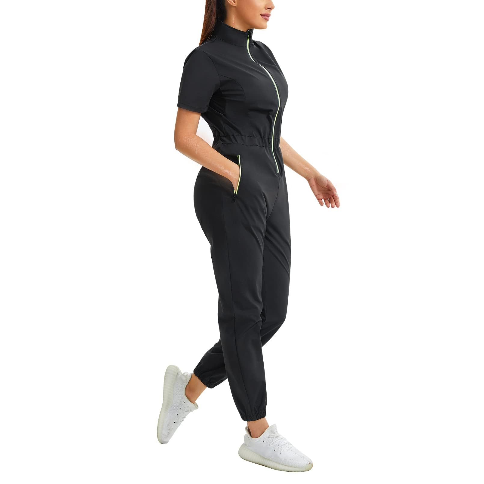 Junlan Sauna Suit Women Full Body Sweat Suit Workout Jumpsuit Sauna - image 1