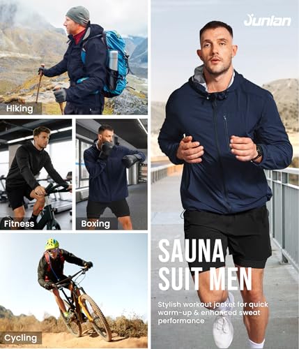 Junlan Sauna Suit for Men - Sweat Suit Sauna Jacket for Gym Workout - image 7