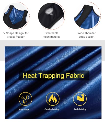 Junlan Sauna Suit for Women Full Body Sweat Jumpsuit for Working Out - image 6