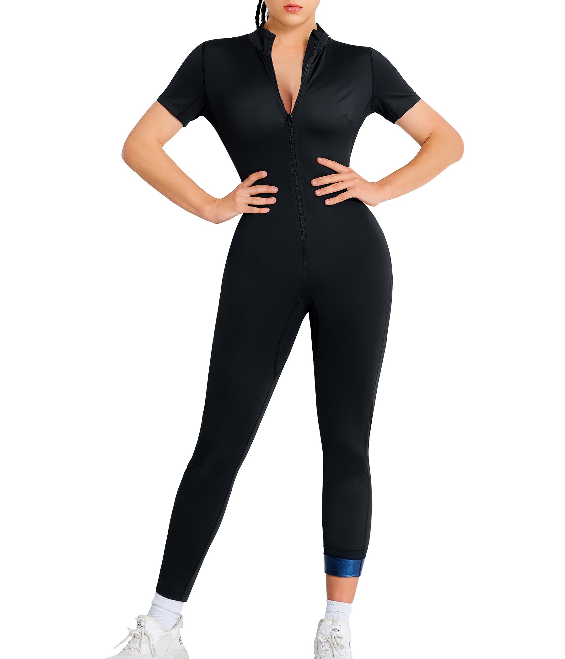 Junlan Sauna Suit Women Full Body Sauna Sweat Suit - image 1