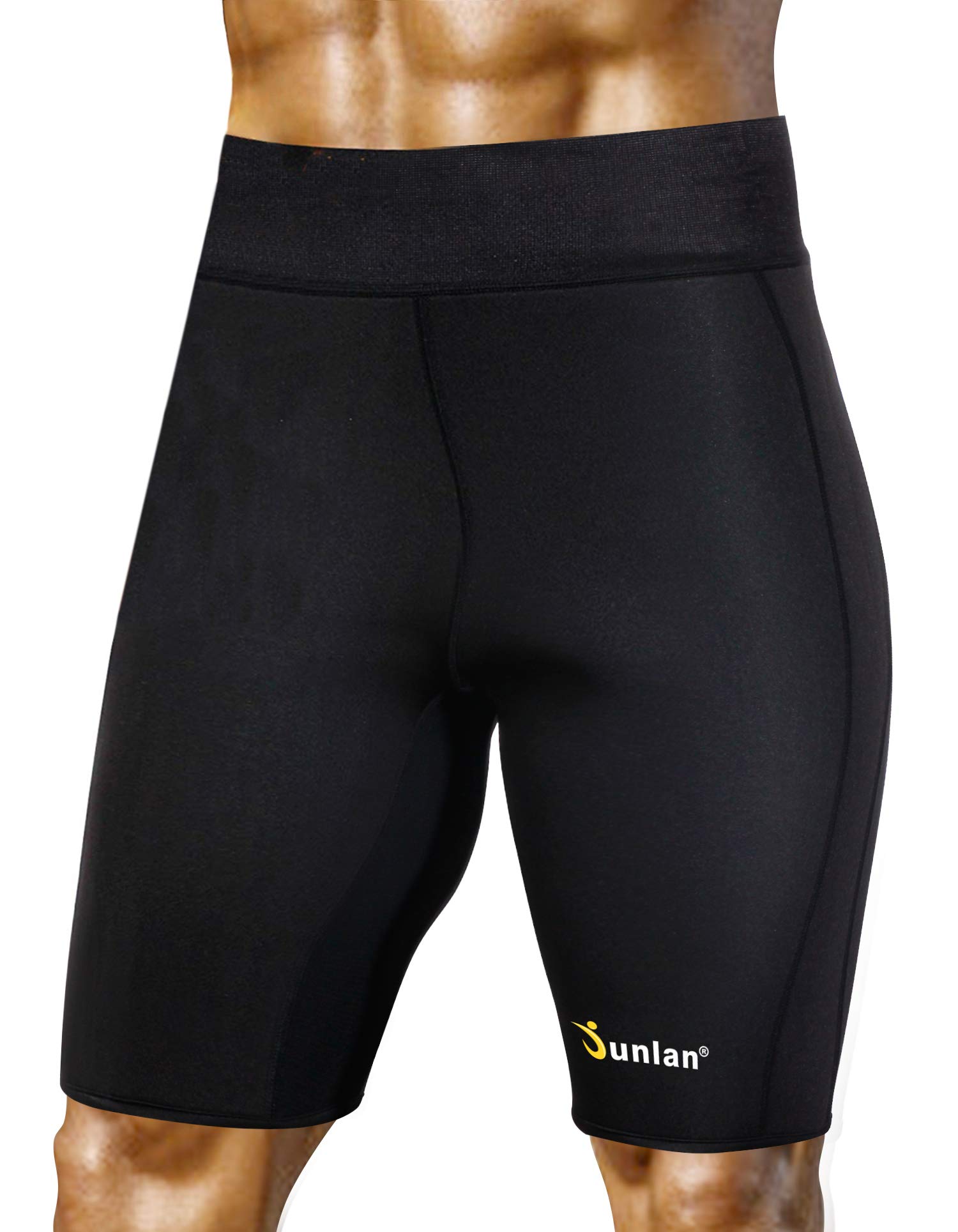 Junlan Sweat Shorts for Men Sauna Suit Mens Body Shaper Sweat Sauna - image 1