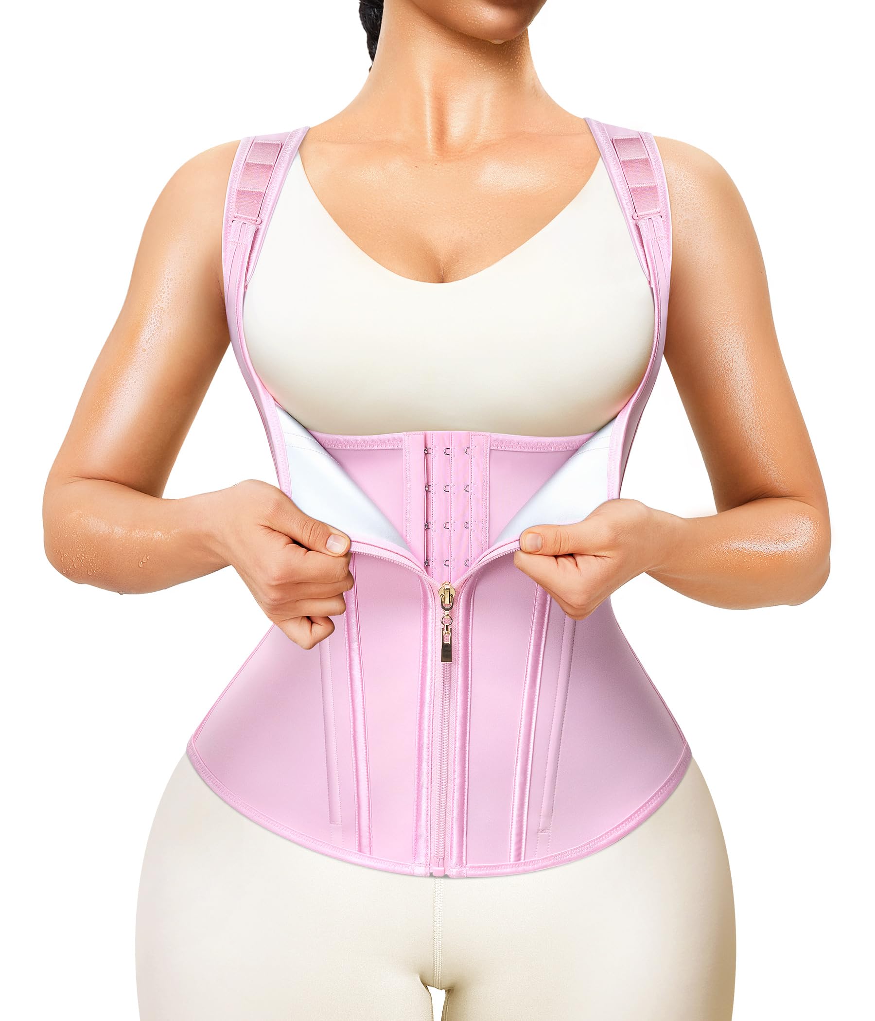 Junlan Waist Trainer for Women - Sauna Suit Sweat Vest for Working Out - image 1