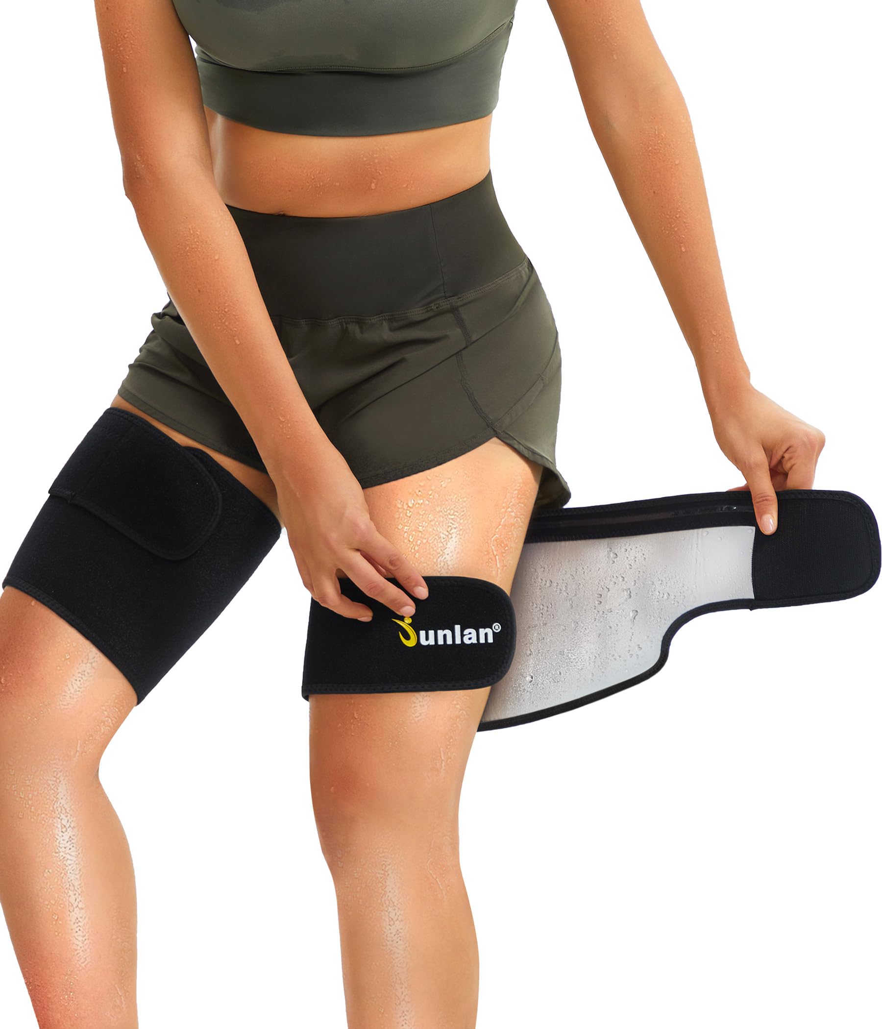 Junlan Sauna Suit Women - Thigh Slimmer Wrap for Gym Workout and Running - image 1