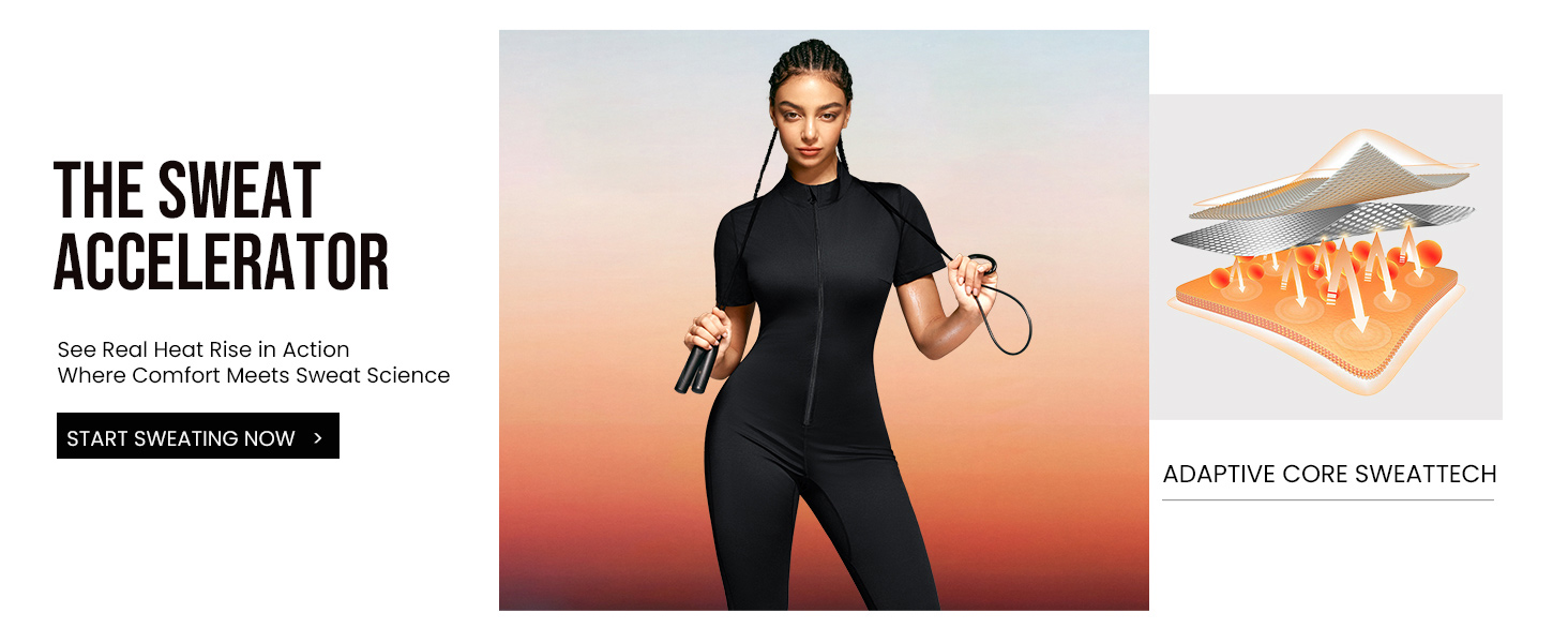 Junlan Sauna Suit Women Full Body Sauna Sweat Suit