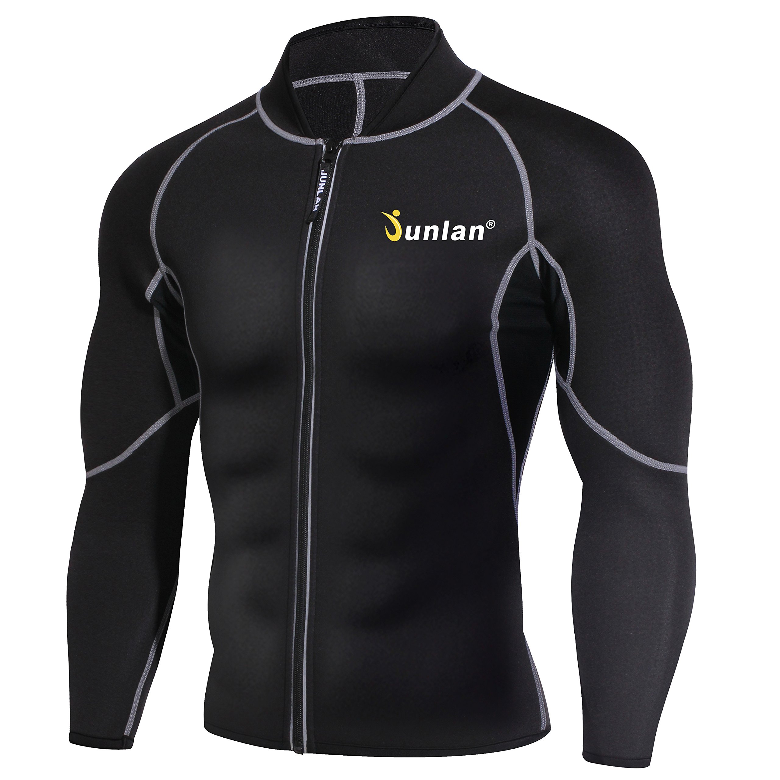 Men Sweat Neoprene Weight Loss Sauna Suit Workout Shirt Body Shaper - image 1