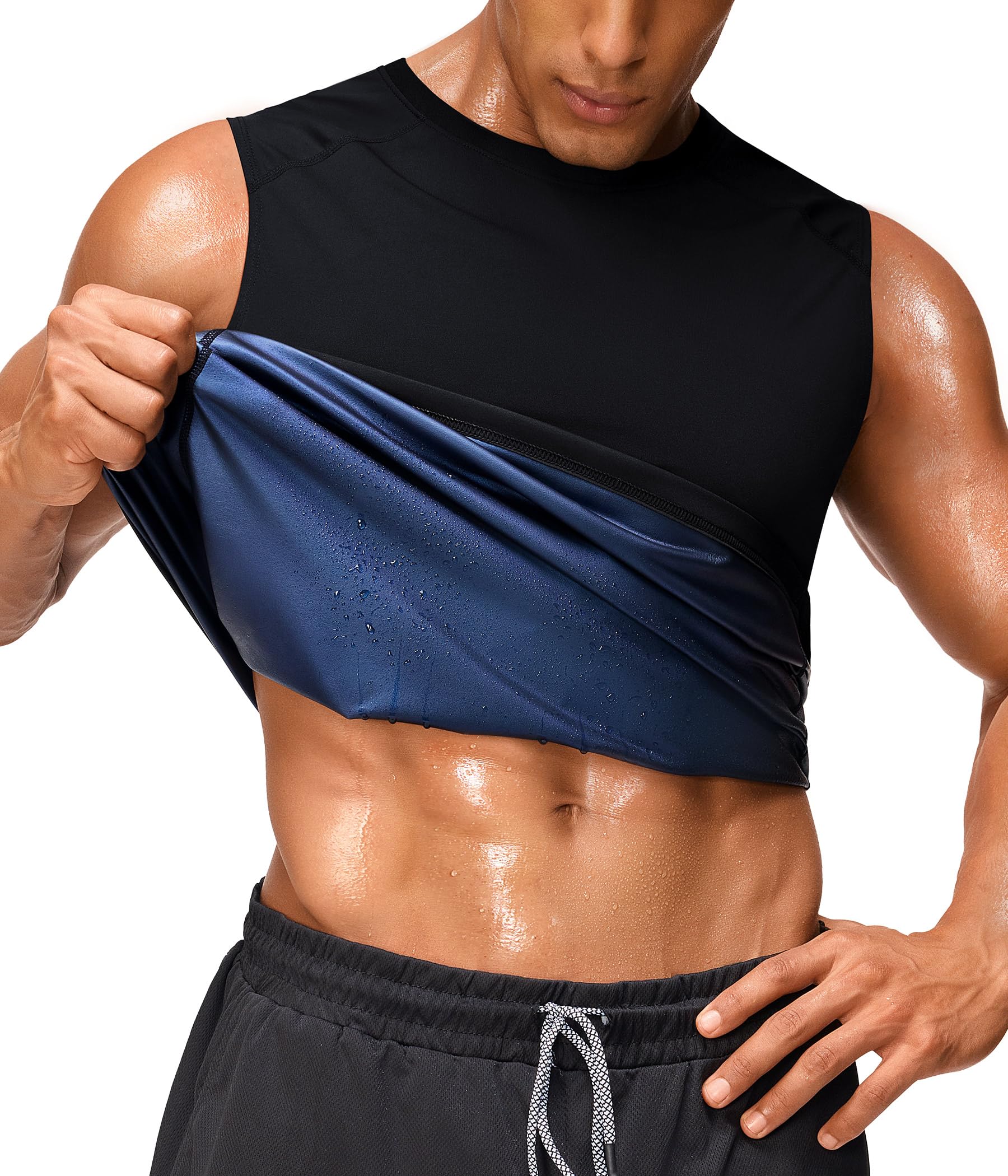 Junlan Sauna Suit for Men - Sleeveless Sauna Shirt Sweat Vest for GYM - image 1