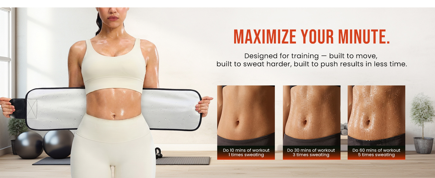 Junlan Waist Trainer for Women - Sweat Band for Stomach Working Out