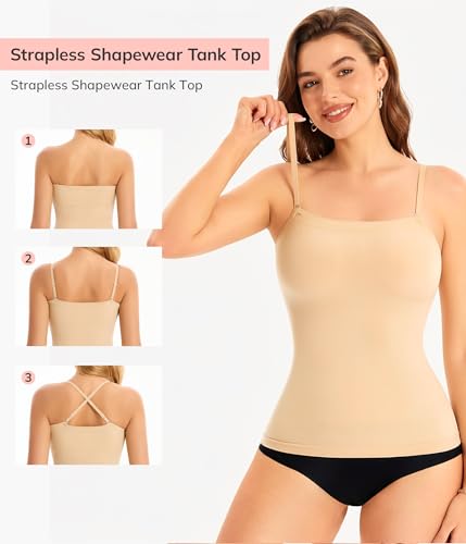 LODAY Strapless Shapewear Tank Top Compression Tanks for Women Tube Tops - image 4