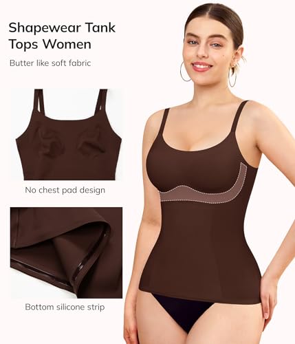 LODAY Compression Tanks for Women Tummy Control Shapewear Camisole Top - image 5