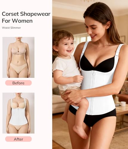 LODAY Waist Trainer for Women Corset Shapewear Tummy Control Body Shaper - image 5